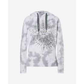 Spirit of OM - Hoodie Buddha - silbergrau
