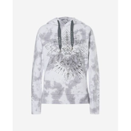 Spirit of OM - Hoodie Buddha - silbergrau