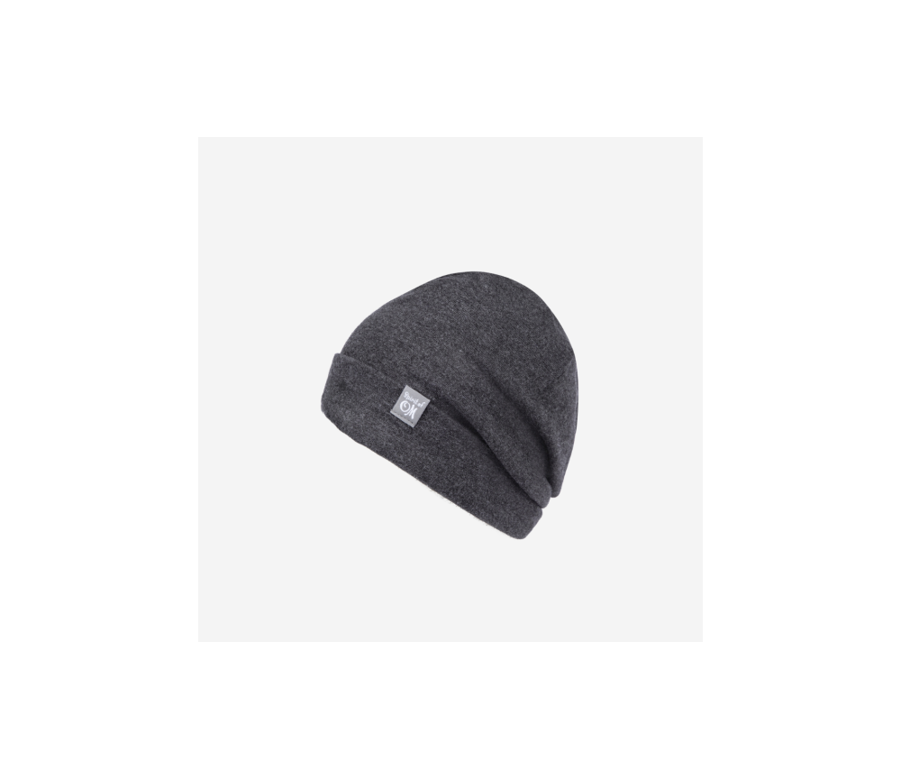 Spirit of OM - Beanie Mütze Bambus - anthrazit-melange