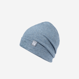 Spirit of OM - Beanie Mütze Bambus - blue-melange