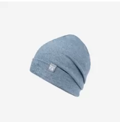 Spirit of OM - Beanie Mütze Bambus - blue-melange