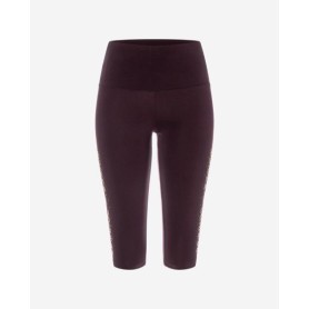 Spirit of OM - Yoga Leggings Capri - aubergine