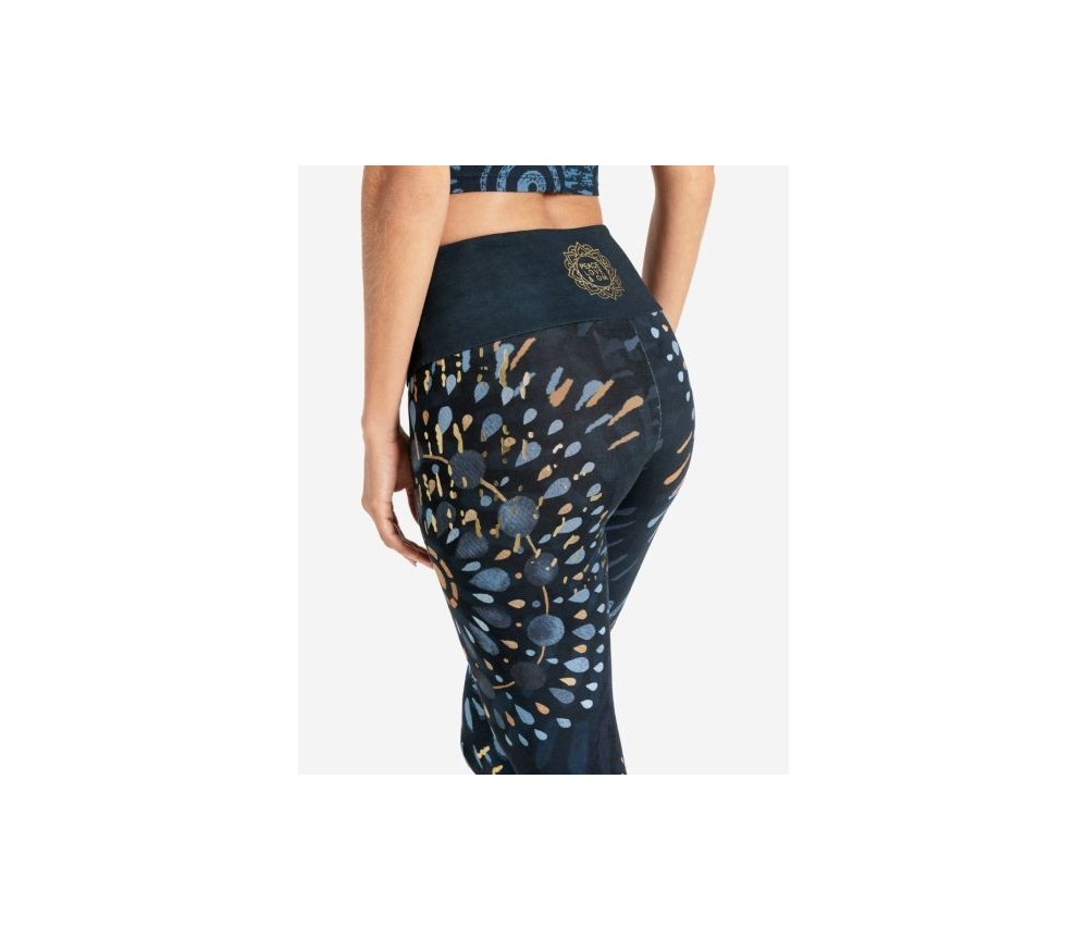 Spirit of OM - Yoga Leggings Magic - blau/gold