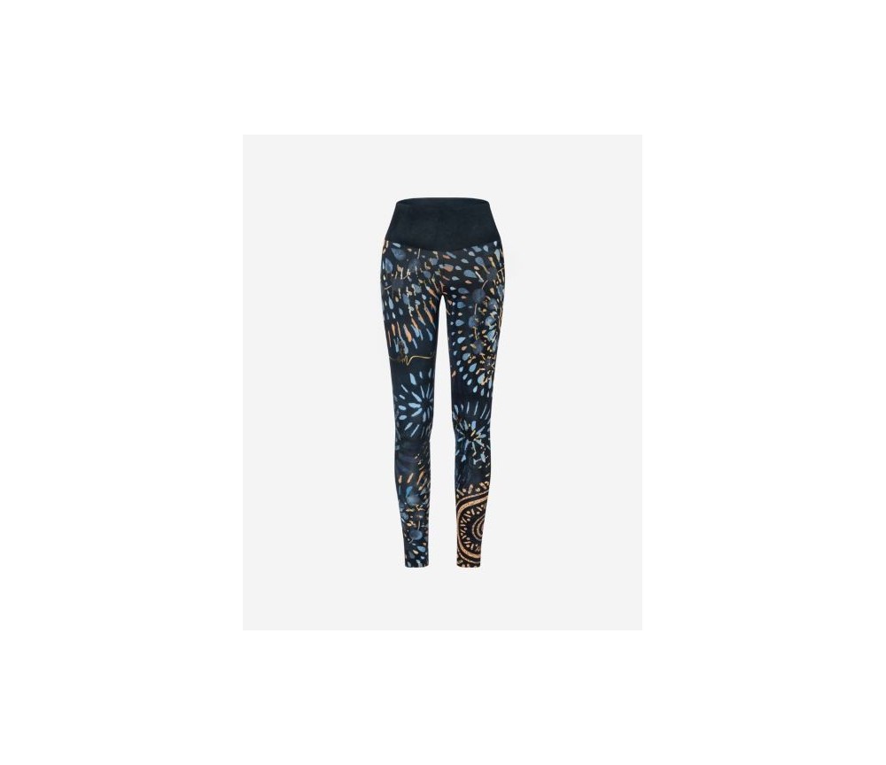 Spirit of OM - Yoga Leggings Magic - blau/gold