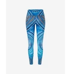 Spirit of OM - Yoga Leggings Blue Spirit - indigo-blue