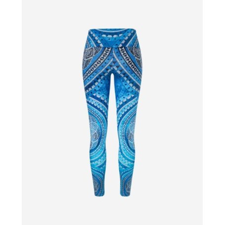 Spirit of OM - Yoga Leggings Blue Spirit - indigo-blue