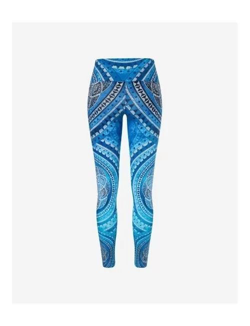 Spirit of OM - Yoga Leggings Blue Spirit - indigo-blue