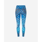 Spirit of OM - Yoga Leggings Blue Spirit - indigo-blue