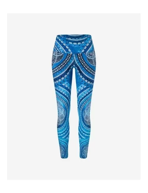 Spirit of OM - Yoga Leggings Blue Spirit - indigo-blue