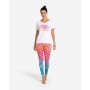 Spirit of OM - Yoga Leggings Indian Spirit - pink-mango-blue