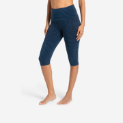 Spirit of OM - Yoga Leggings Capri Mandala - dunkelblau