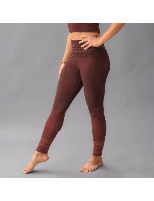 Spirit of OM - Yoga Leggings Shakti - henna-rot