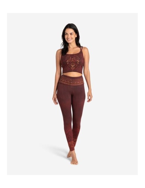 Spirit of OM - Yoga Leggings Shakti - henna-rot