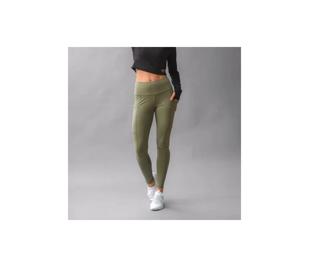 Spirit of OM - Yoga and Run Leggings - grün