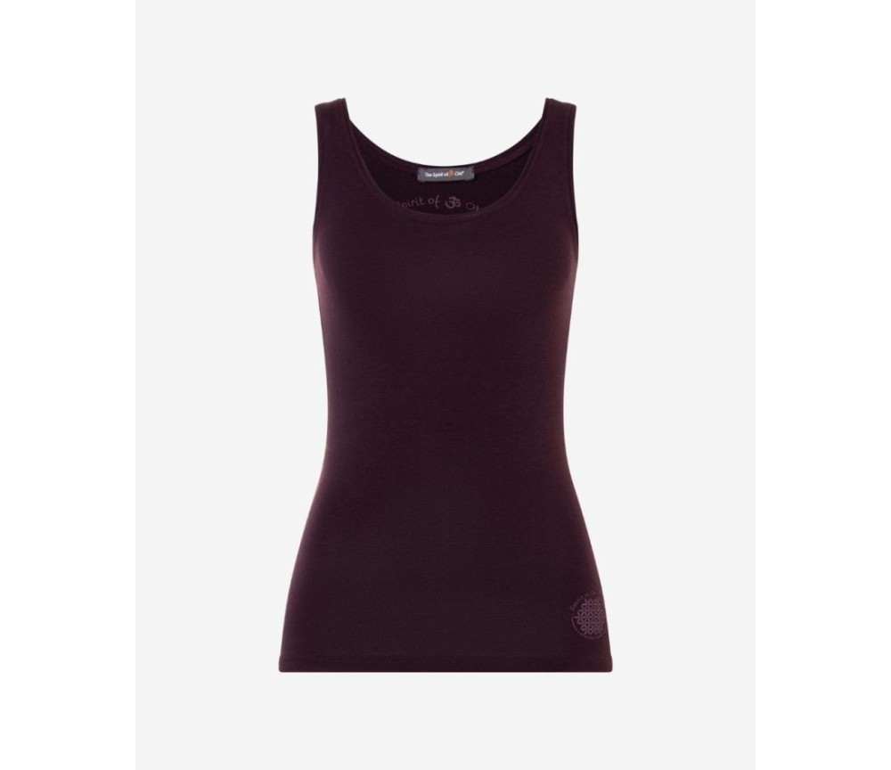 Spirit of OM - Tanktop Satti - aubergine