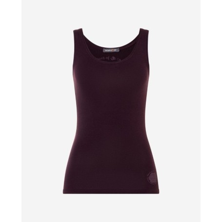 Spirit of OM - Tanktop Satti - aubergine