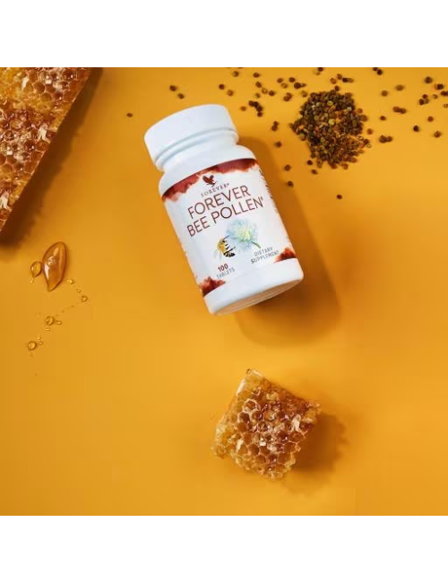 Forever - Forever Bee Pollen™ - Nahrungsergänzungsmittel mit Bienenpollen, wertvollem Honig und Gelée Royal - 100 Presslinge