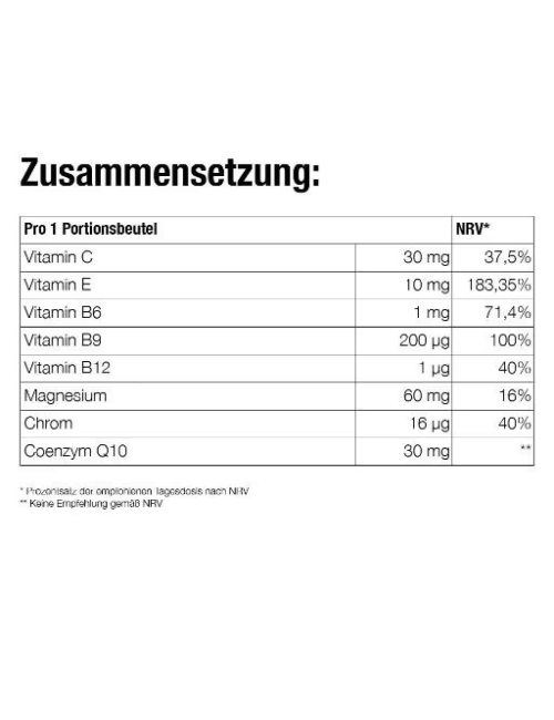 Forever - Forever Nutra Q10™ - Trinkpulver - Nahrungsergänzungsmittel mit Coenzym Q10 - 30 Beutel