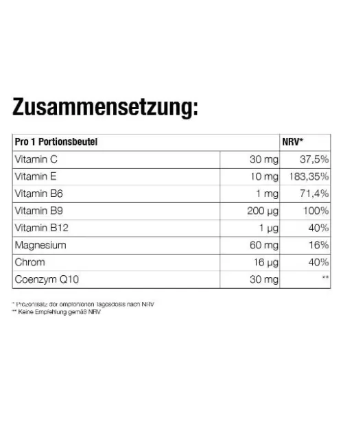 Forever - Forever Nutra Q10™ - Trinkpulver - Nahrungsergänzungsmittel mit Coenzym Q10 - 30 Beutel