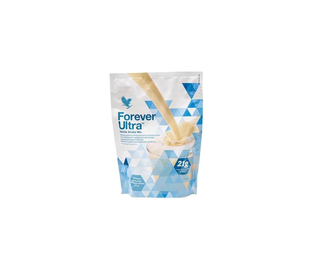 Forever - Forever Ultra™ Vanilla Shake Mix - Eiweißshake aus nicht gentechnisch verändertem Soja-Eiweiß -  375g