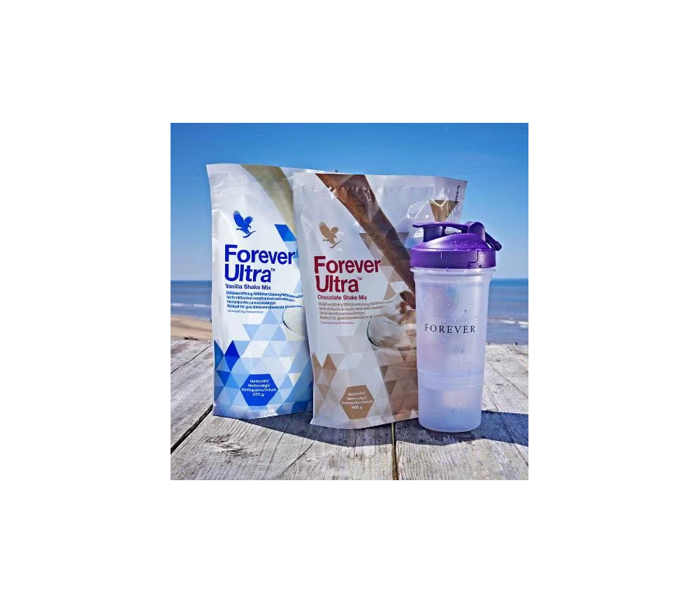Forever - Forever Ultra™ Vanilla Shake Mix - Eiweißshake aus nicht gentechnisch verändertem Soja-Eiweiß -  375g