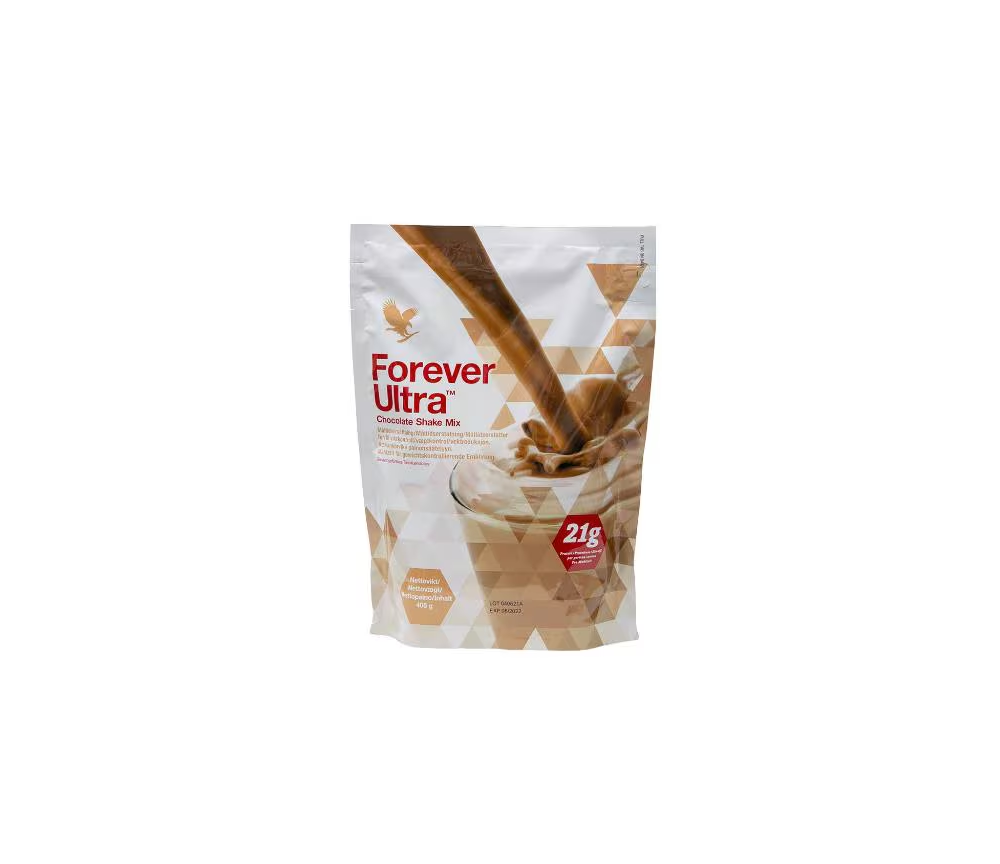 Forever - Forever Ultra™ Chocolate Shake Mix - Eiweißshake aus nicht gentechnisch verändertem Soja-Eiweiß -  405g
