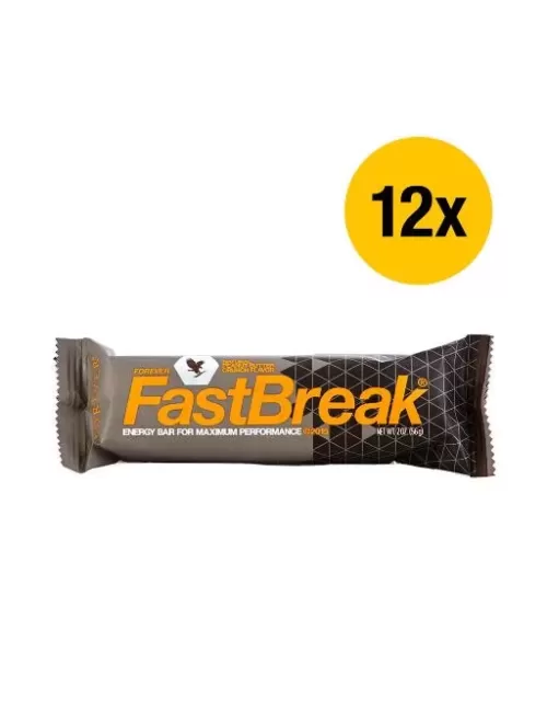 Forever - Forever FastBreak™ - Energie Erdnuss-Riegel mit Vitaminen & Mineralstoffen - 12 er Pack