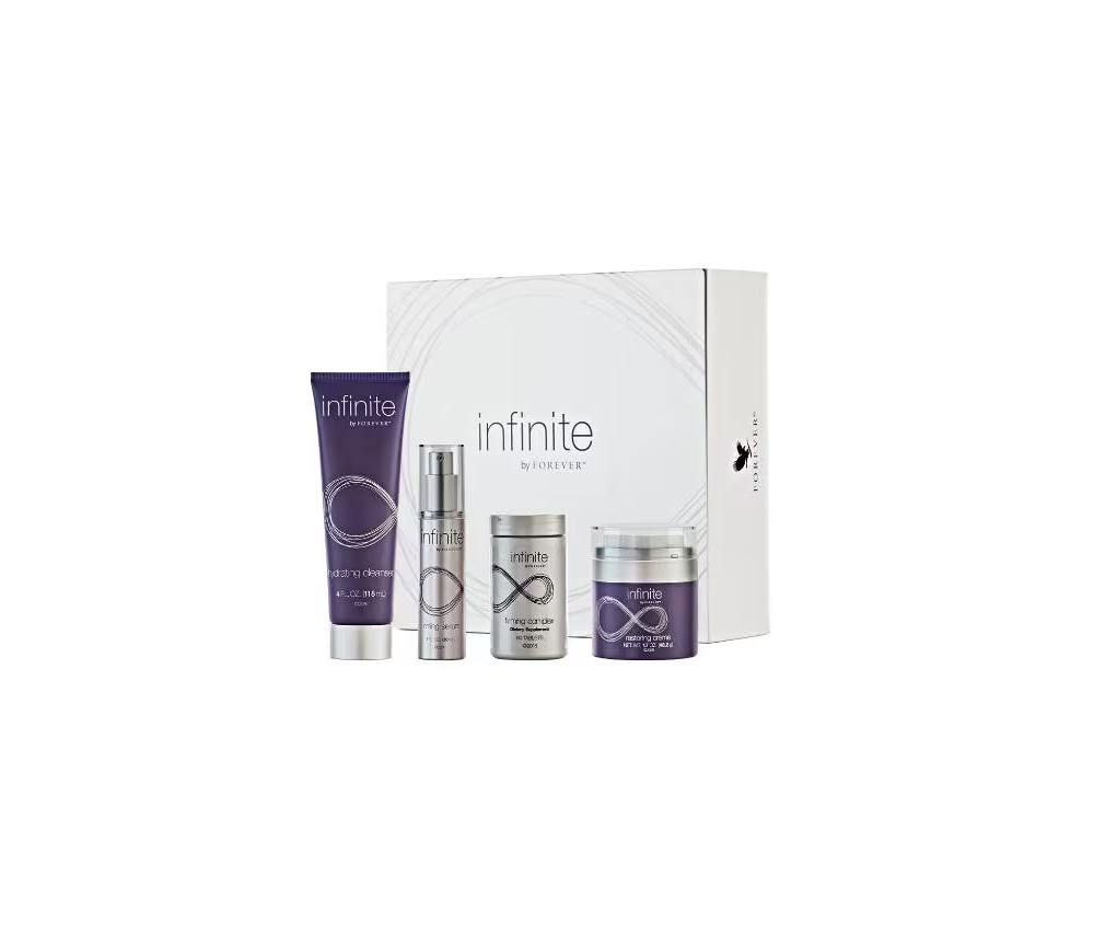 Forever - infinite by Forever™ - Anti-Aging-Pflegeserie, die von innen und außen unterstützt.- 4tlg