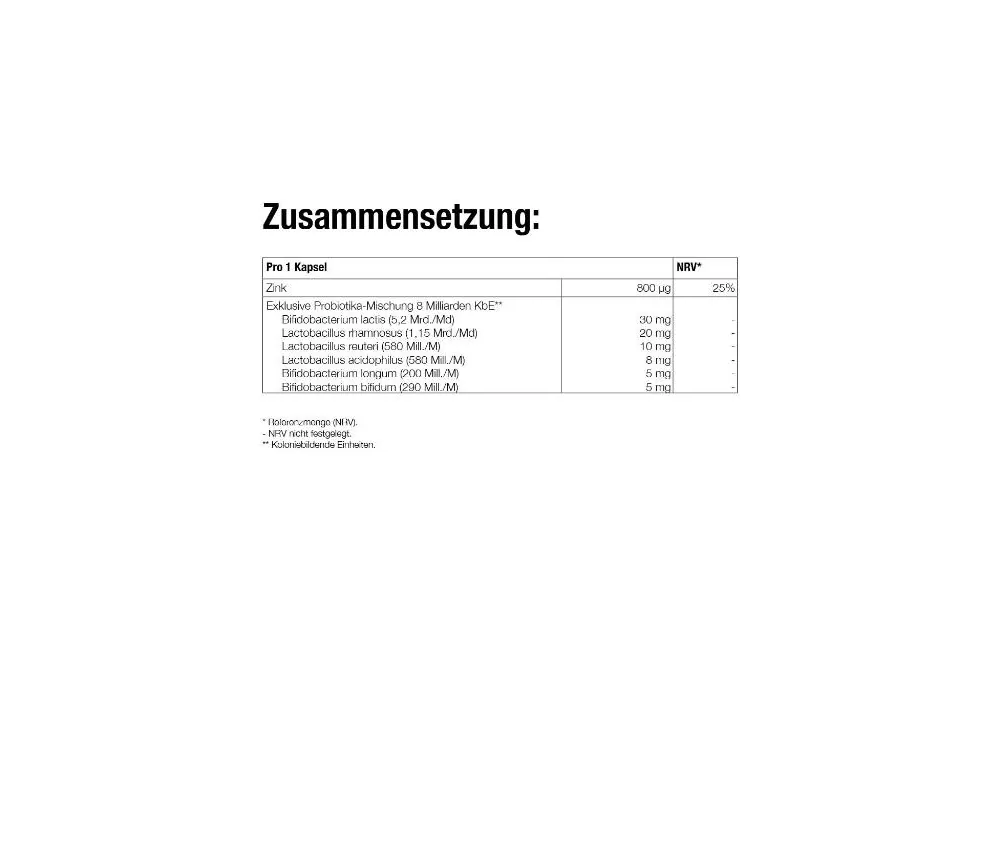 Forever - Forever Active Pro-B™ - Nahrungsergänzungsmittel mit Aktivkulturen und Zink - 30 Kapseln