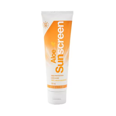 Forever - Forever Aloe Sunscreen - Sonnencreme (LSF 30) mit Aloe Vera, wasserfest - 118 ml