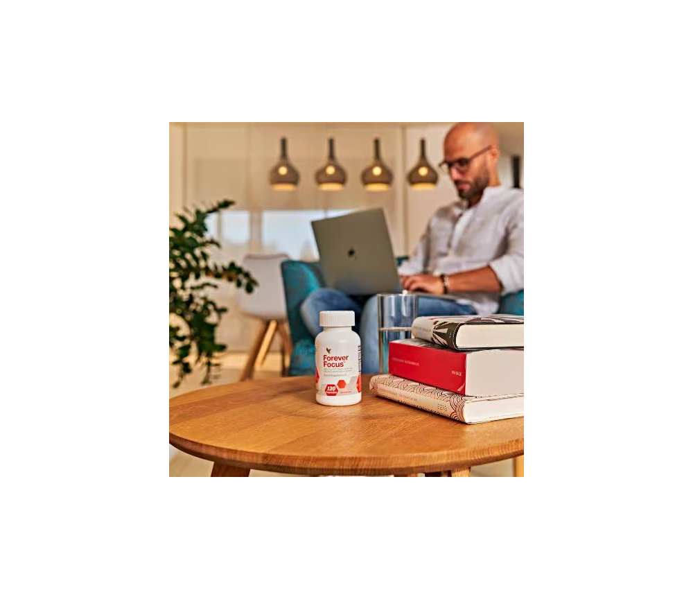 Forever - Forever Focus™ - Nahrungsergänzungsmittel - Citicolin, Vitamine B5, B6, B12 und Zink - 120 Kapseln