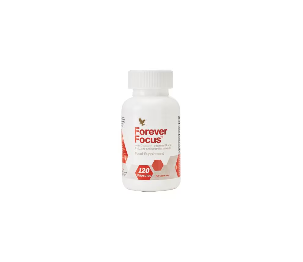 Forever - Forever Focus™ - Nahrungsergänzungsmittel - Citicolin, Vitamine B5, B6, B12 und Zink - 120 Kapseln