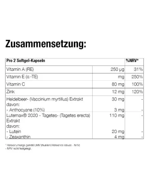 Forever - Forever iVision™ - Nahrungsergänzungsmittel - Sehkraft-Unterstützung mit Vitamin A, C, E und Zink - 60 Kapseln