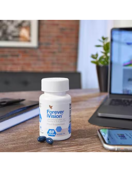 Forever - Forever iVision™ - Nahrungsergänzungsmittel - Sehkraft-Unterstützung mit Vitamin A, C, E und Zink - 60 Kapseln