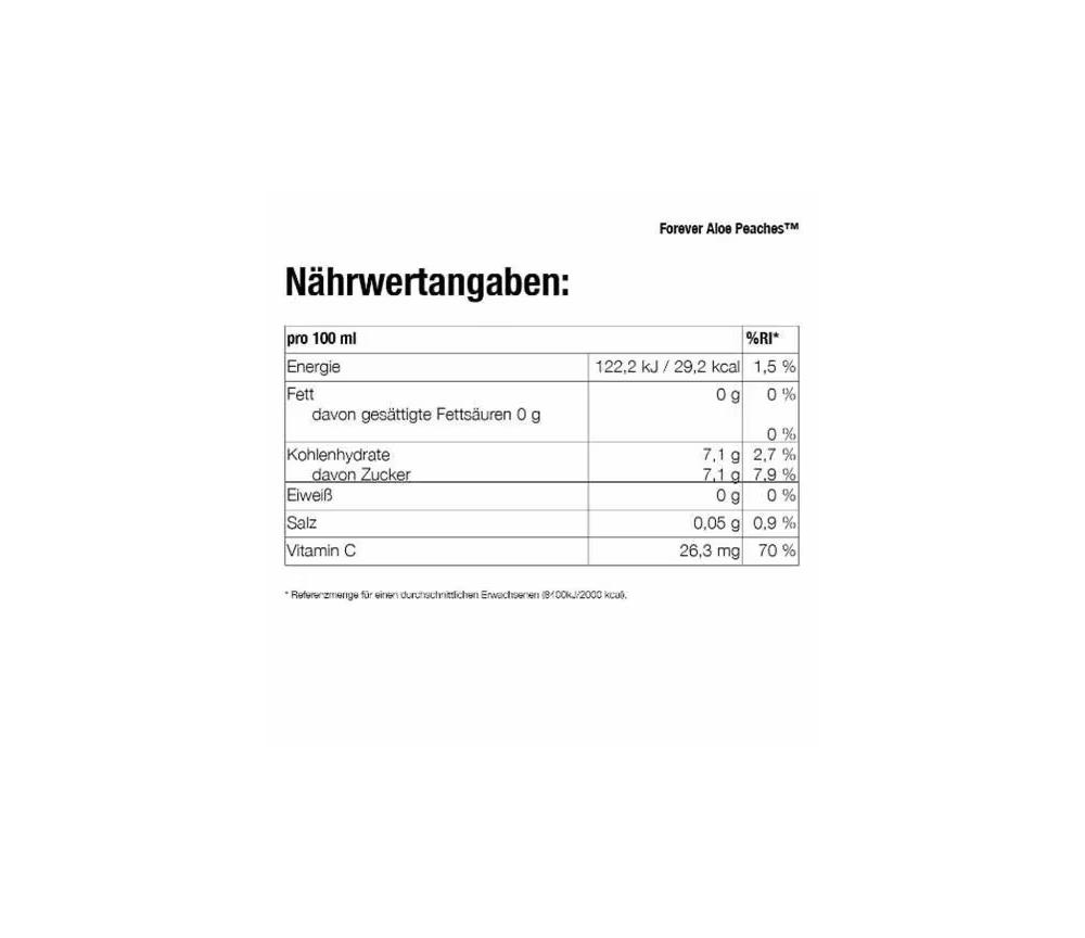 Forever - Aloe Peaches™ - verführerische Süße gepaart mit reinster Aloe Vera