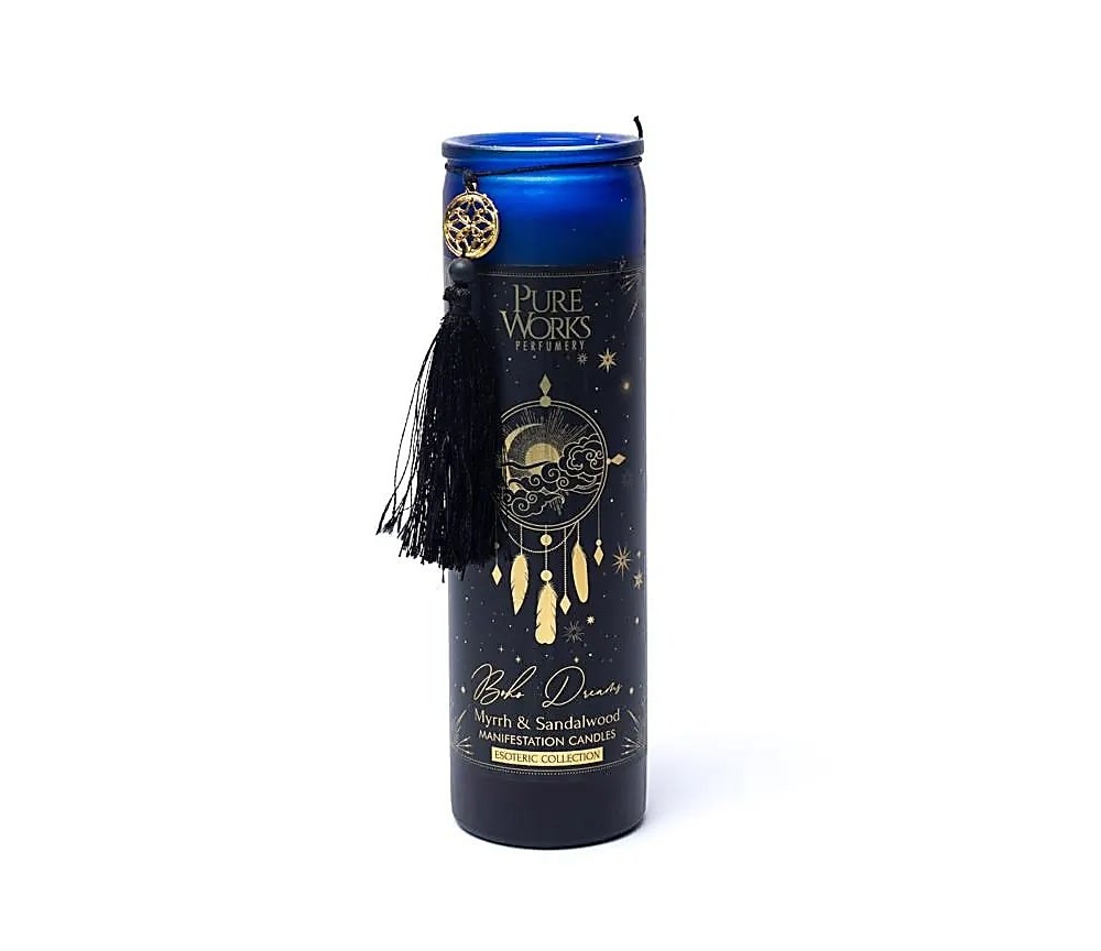 Song of India - Kerze - Kerze im Glas - Manifestationskerze - Boho Dreams -Soja & Palmwachs - ca. 80 Std.