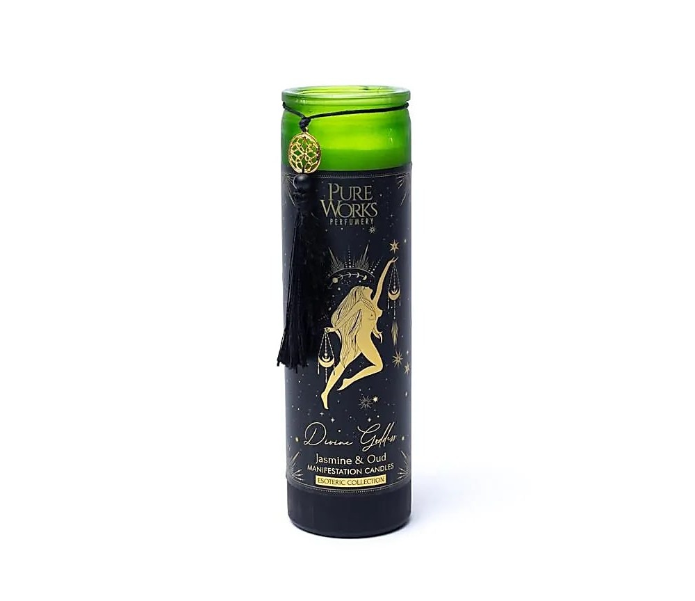 Song of India - Kerze - Kerze im Glas - Manifestationskerze - Divine Goddess -Soja & Palmwachs - ca. 80 Std.