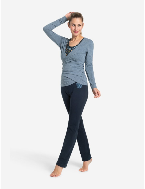 The Spirit of OM - Wellnesshose Ananda (Damen) - dunkelblau