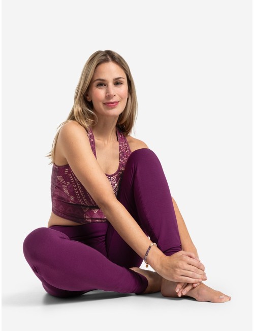 Spirit of OM - Yoga Leggings Basic Satya - viola