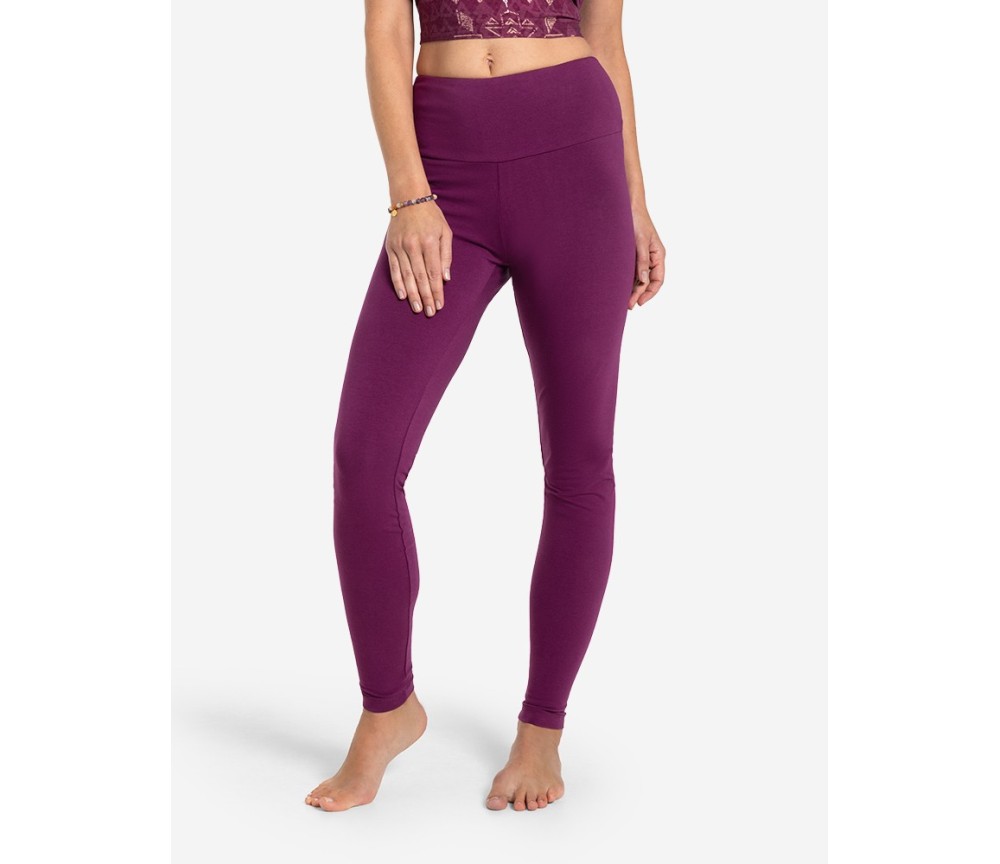Spirit of OM - Yoga Leggings Basic Satya - viola
