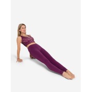 Spirit of OM - Yoga Leggings Basic Satya - viola