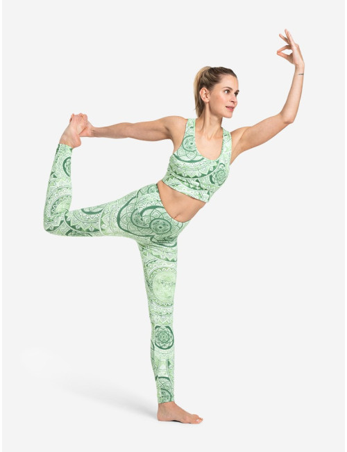 Spirit of OM - Yoga Leggings Bala - smaragd