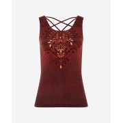 Spirit of OM - Yoga Top Shakti - henna-rot