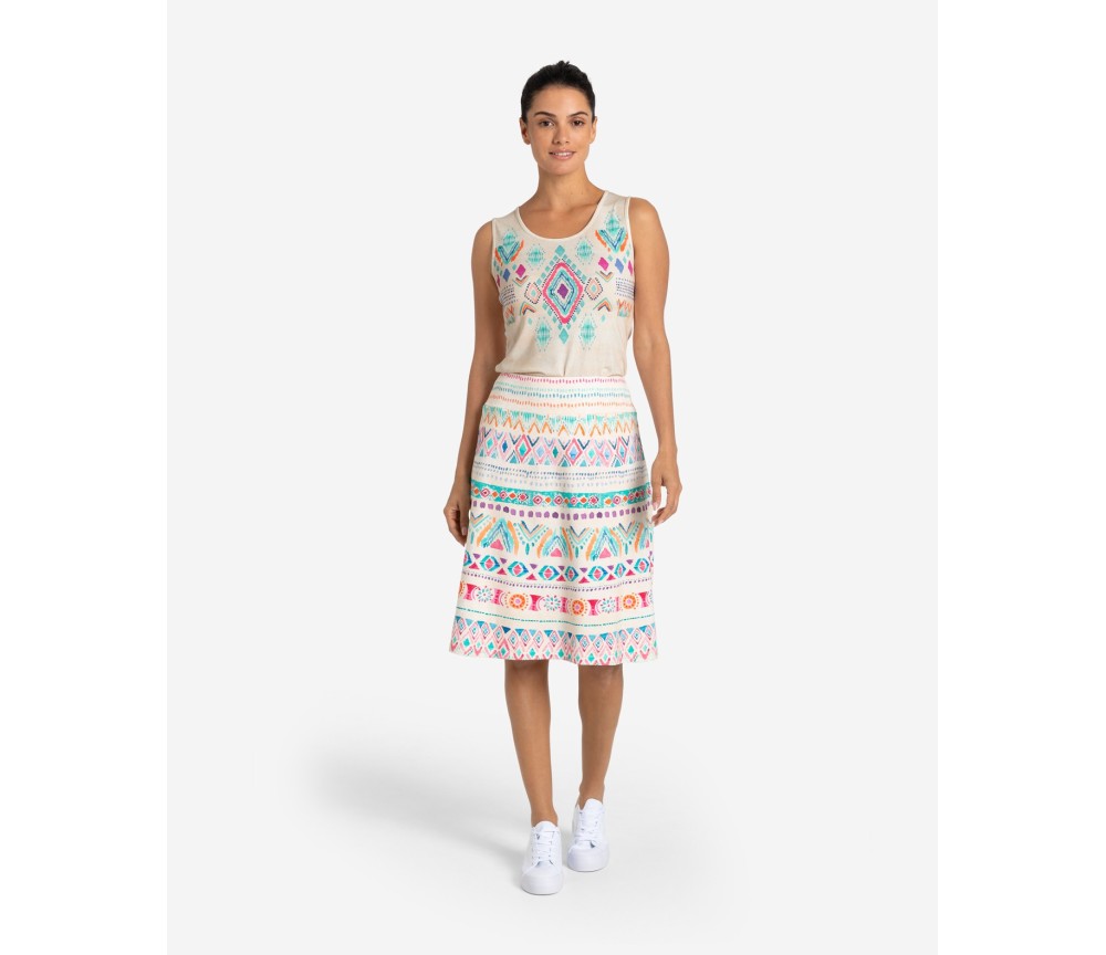 Spirit of OM - Top - be happy - natur/bunt