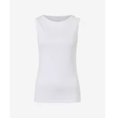Spirit of OM - Tanktop Bambus high-neck - weiß