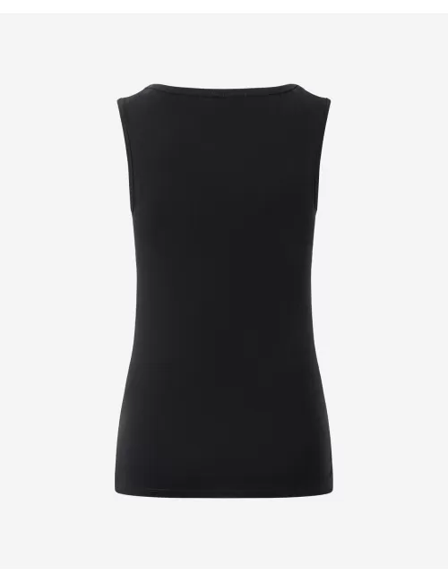 Spirit of OM - Tanktop Bambus high-neck - schwarz