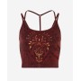 Spirit of OM - Yoga Bra Shakti - henna-rot