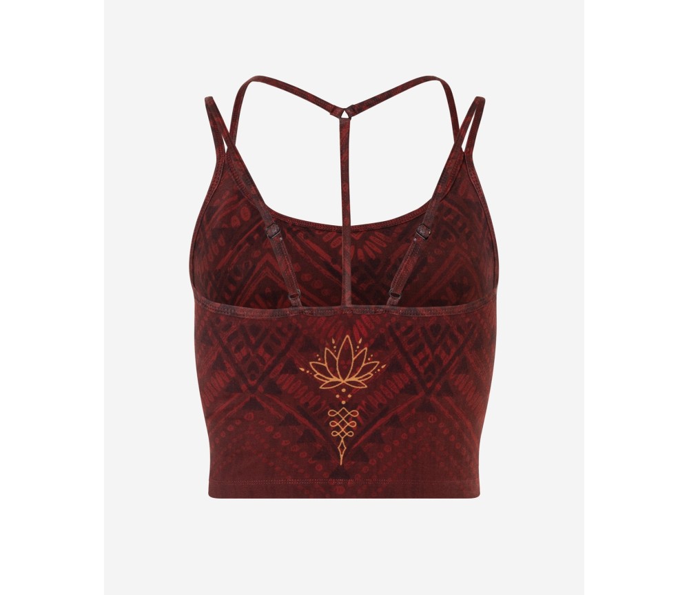 Spirit of OM - Yoga Bra Shakti - henna-rot