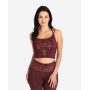 Spirit of OM - Yoga Bra Shakti - henna-rot