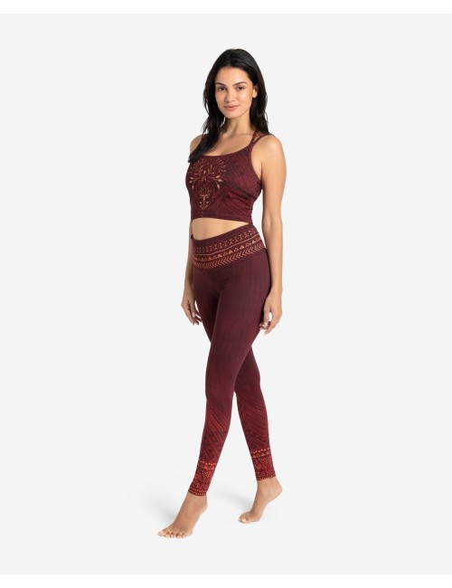 Spirit of OM - Yoga Bra Shakti - henna-rot